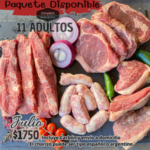 Promo 11 Adultos: Ribeyes, Picañas, Short Ribs, Chorizos y envío